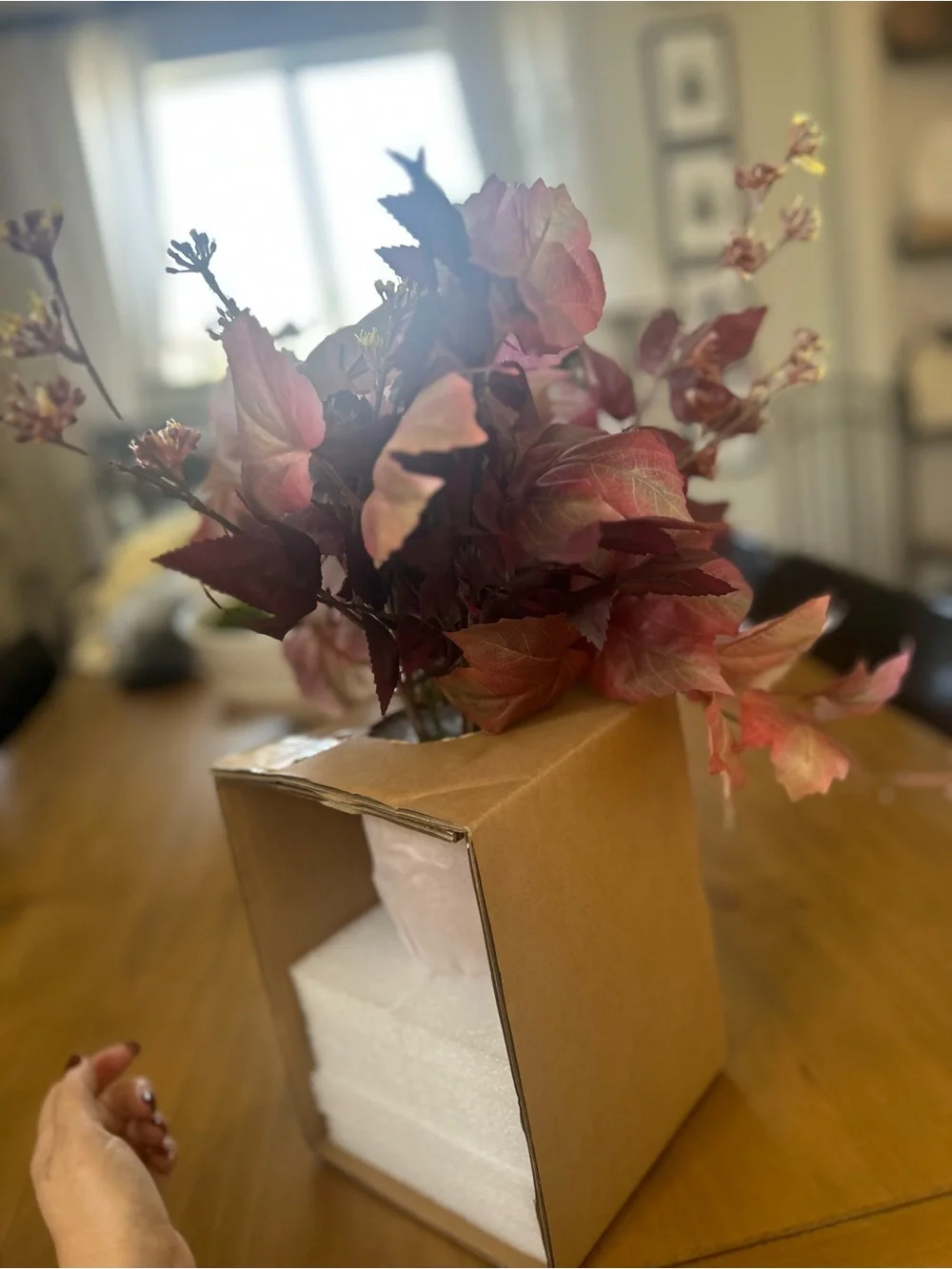 NWT Threshold 22” Mixed Fall Artificial Leaf Arrangement